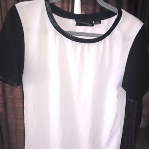 Mink Pink Black and White Top